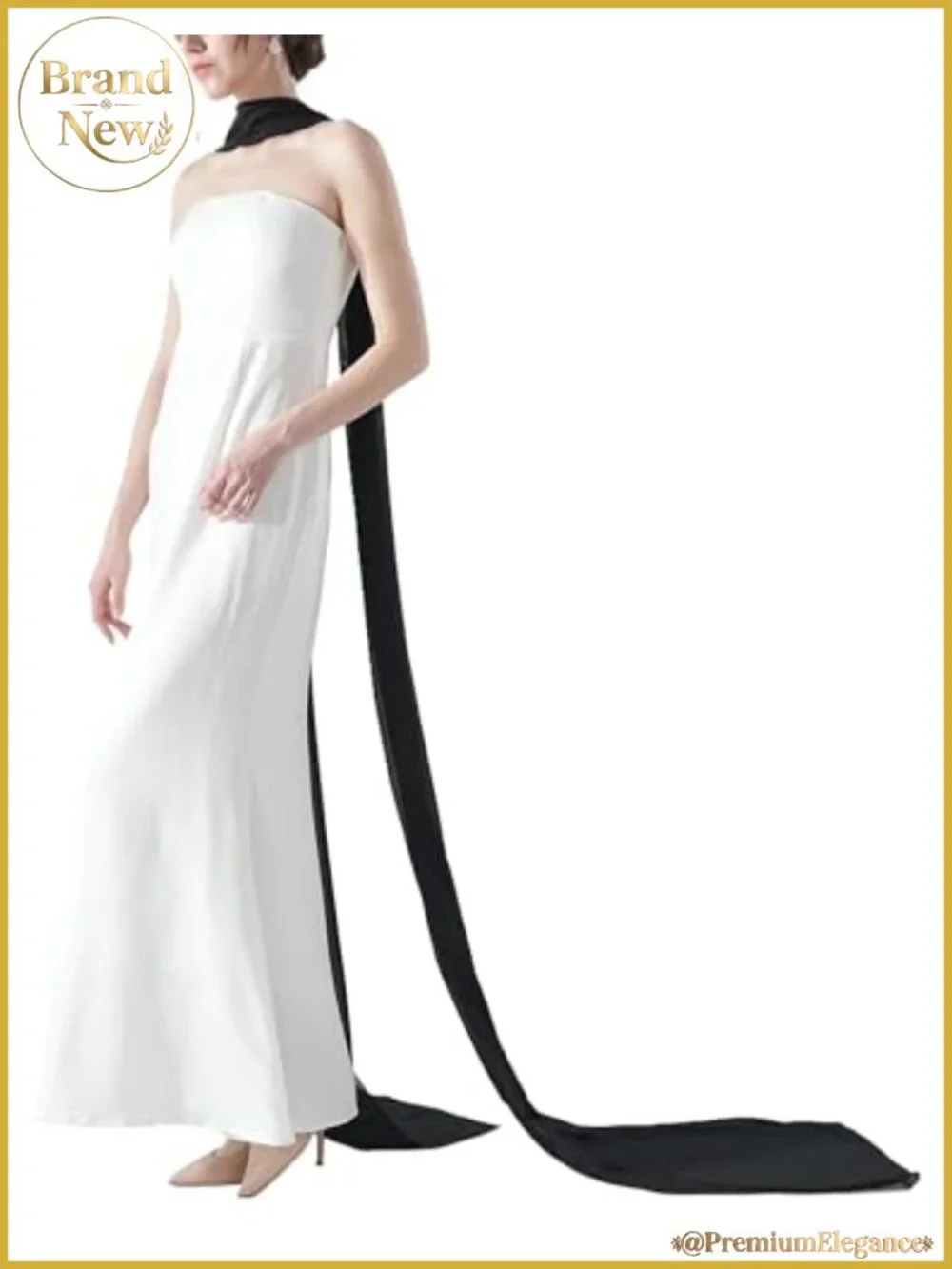Long Chiffon Neck Scarf 157 Inch Veil Wrap for Wedding Bridal Evening